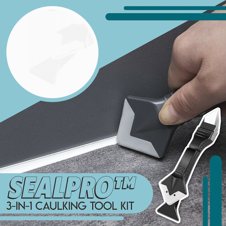 SealPro™ 3-in-1 Caulking Tool Kit