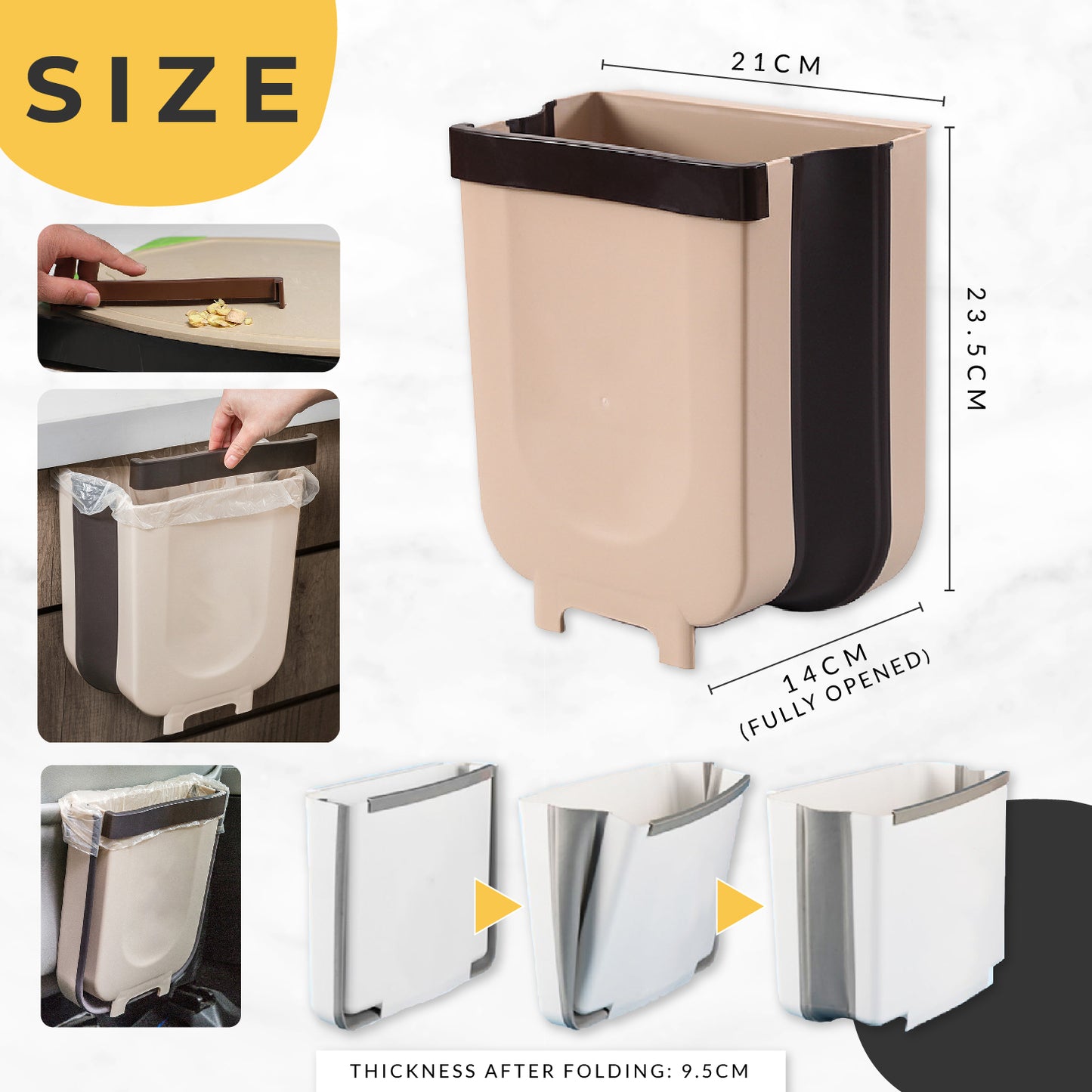 Foldable Hanging Trash Can