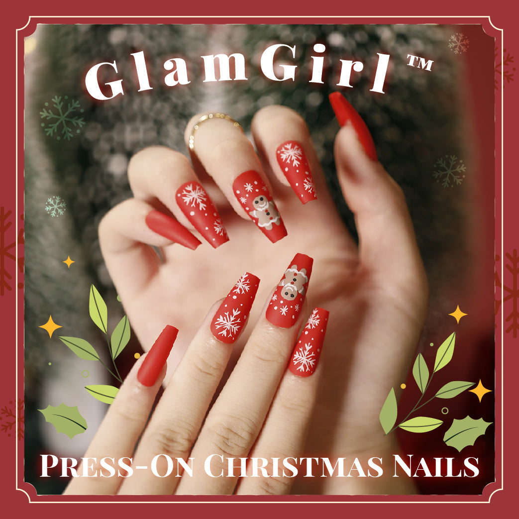 GlamGirl™ Press-On Christmas Nails
