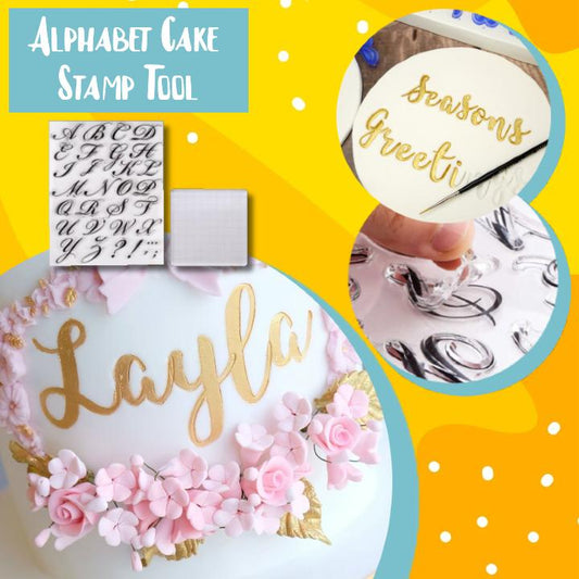 DIY Cake Alphabet Stamp Set