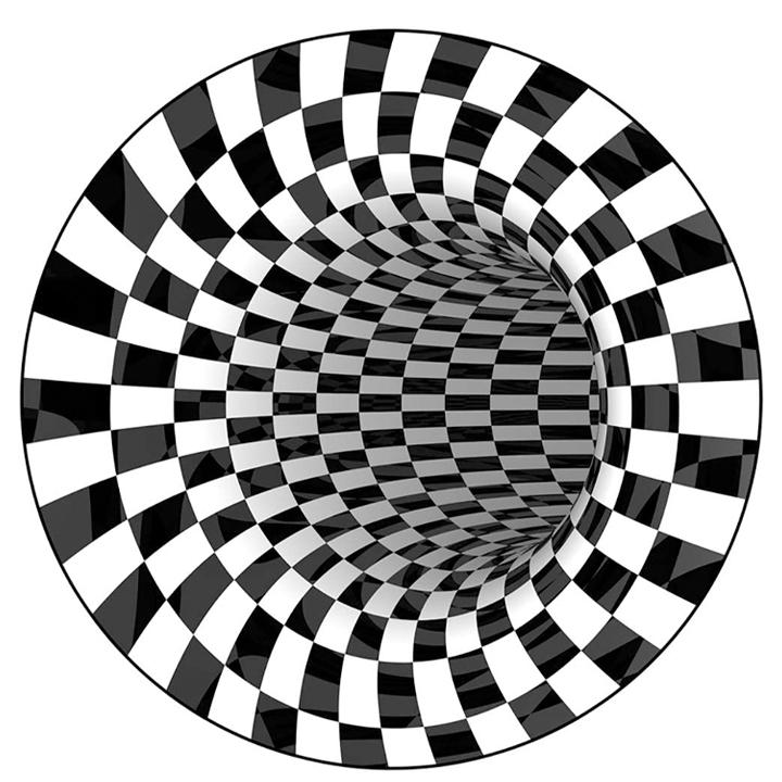 3D Vortex Illusion Rug
