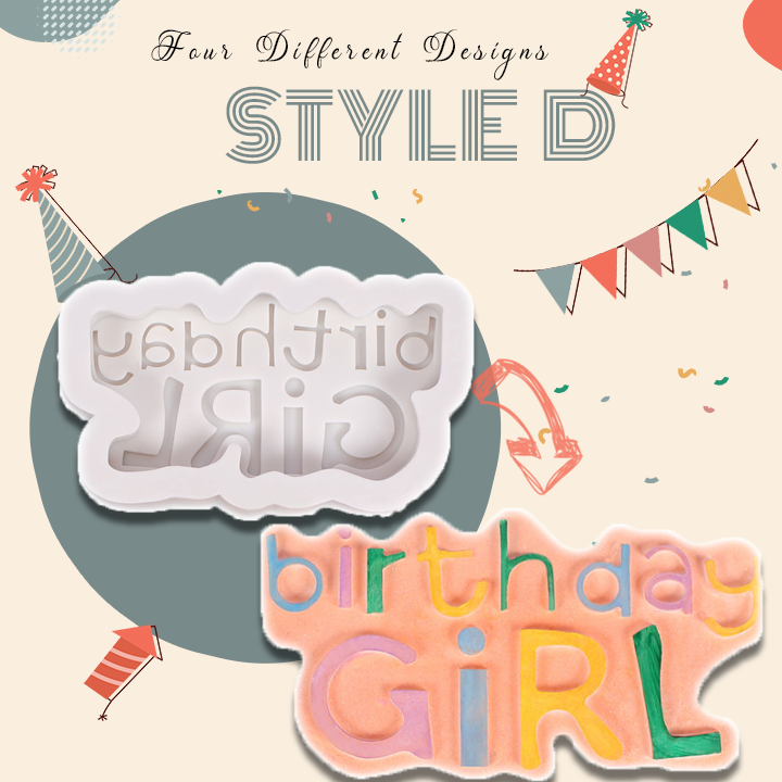 Happy Birthday Fondant Mold