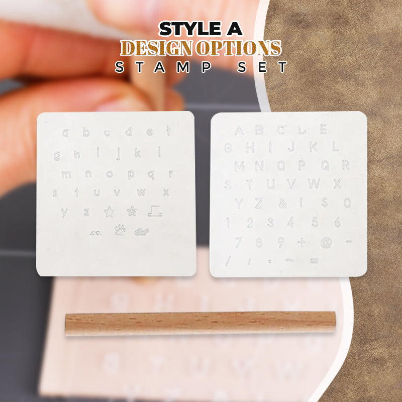 DIY Leather Alphabet Stamp Set