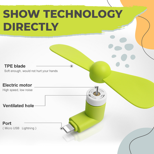 Mini USB Phone Fan (3pcs)