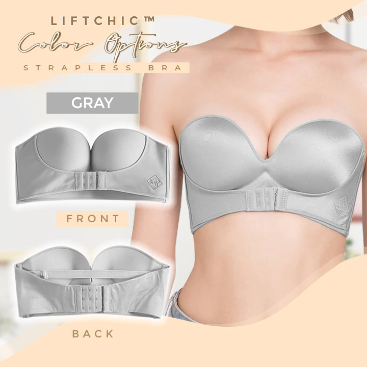 LiftChic™ Front Buckle Strapless Bra