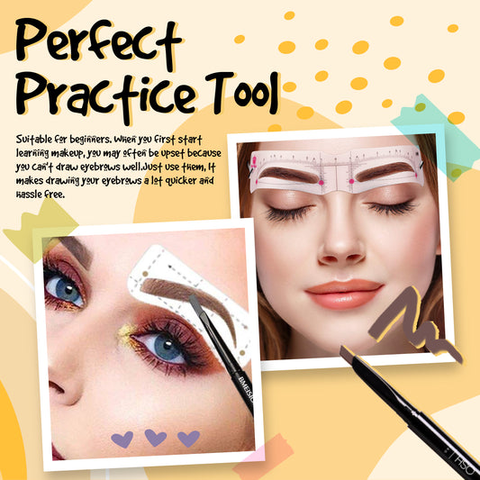 Eyebrow Stencils Card Stickers