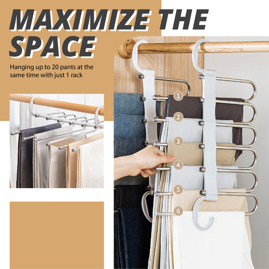 S-Type Stainless Steel Pants Hangers