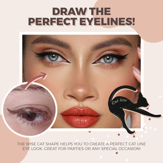 Cutie Cat Eyelines Stencil