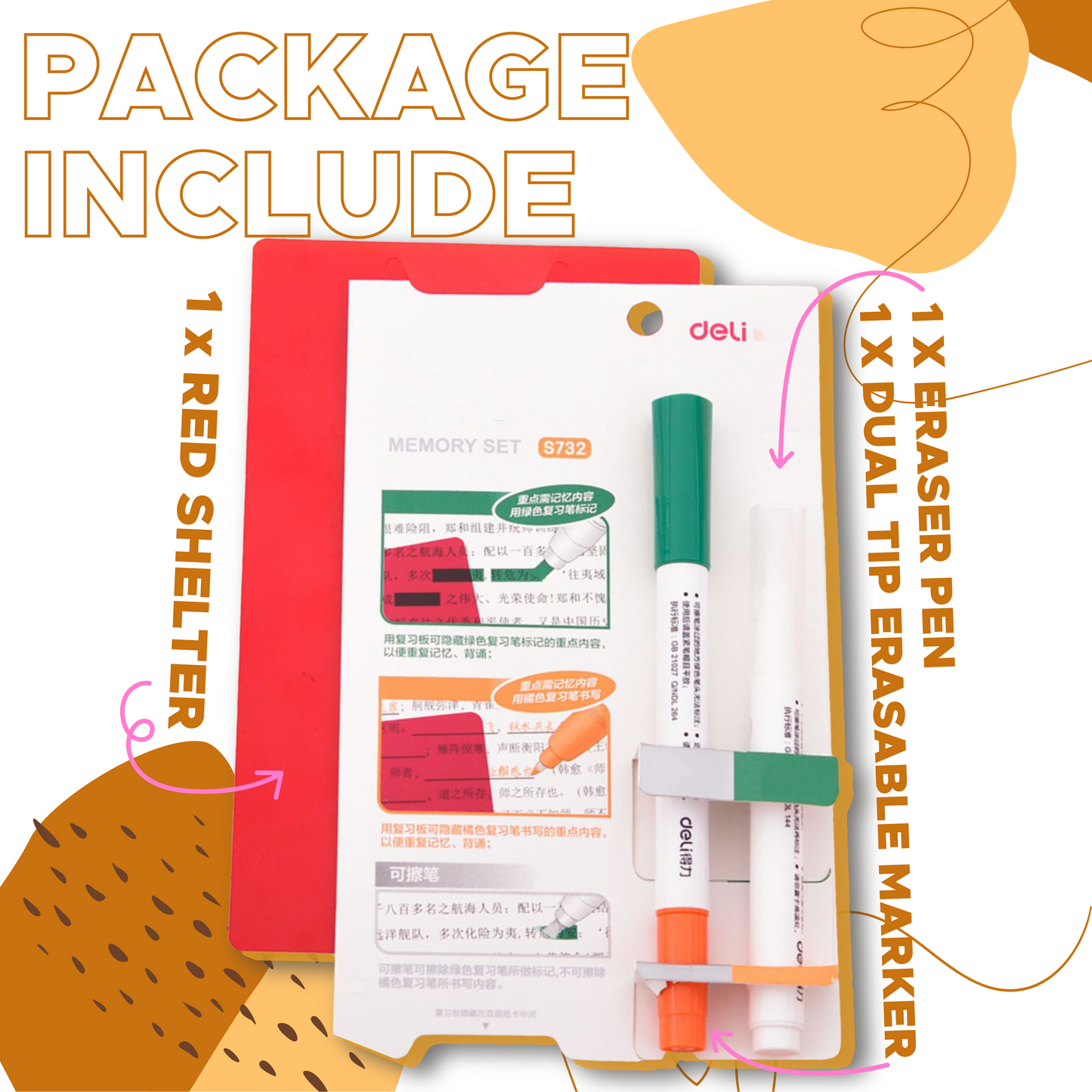 Erasable Learning Marker Set