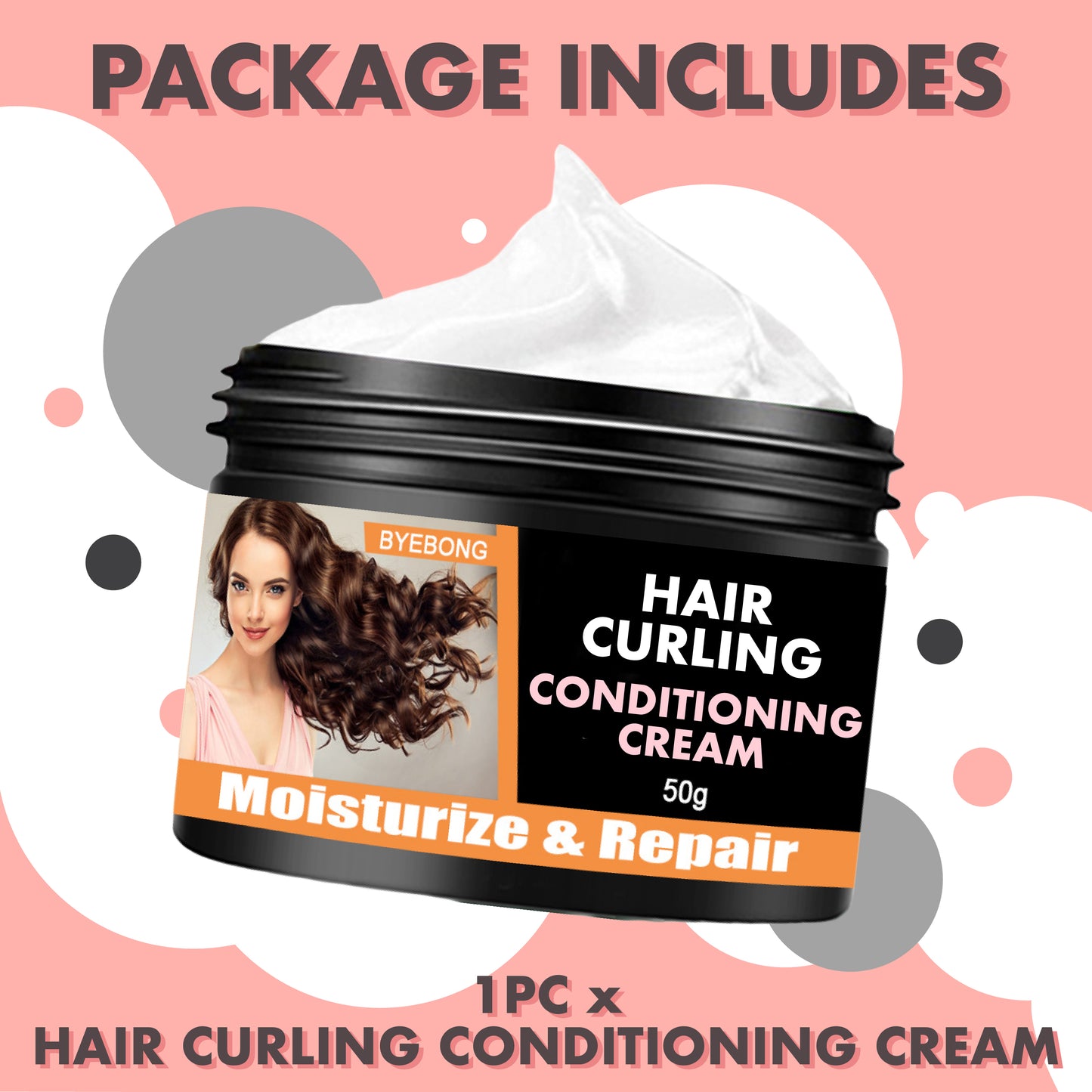 Hair Curling Conditioning Cream