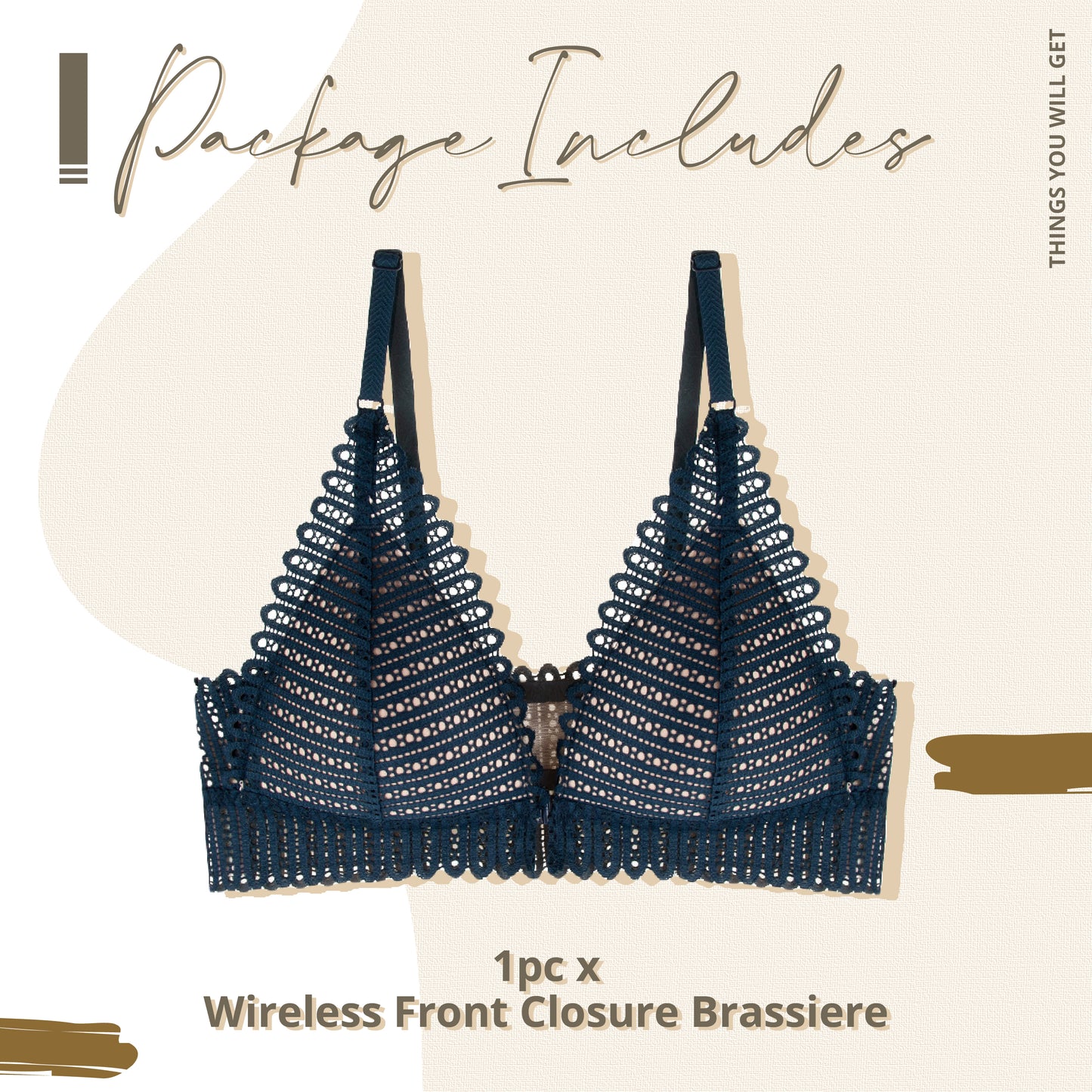 Wireless Front Closure Brassiere
