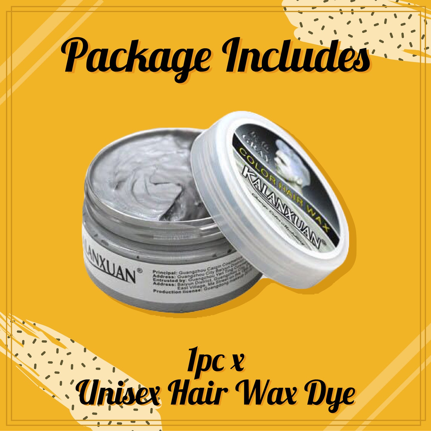 Unisex HairWax Dye