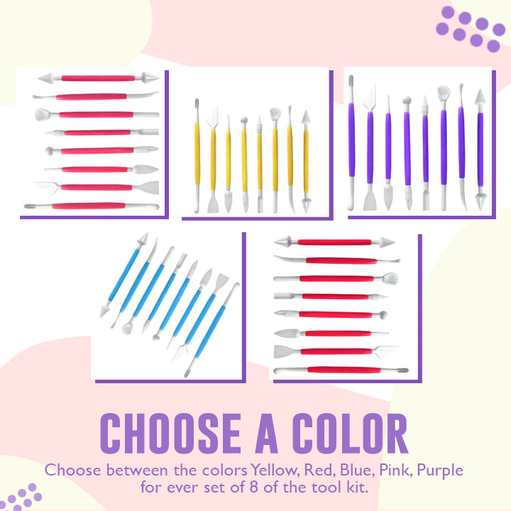 Cake Fondant Decorating Tools (8ps)