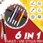 6 in 1 Multi-Use Stylus Pen