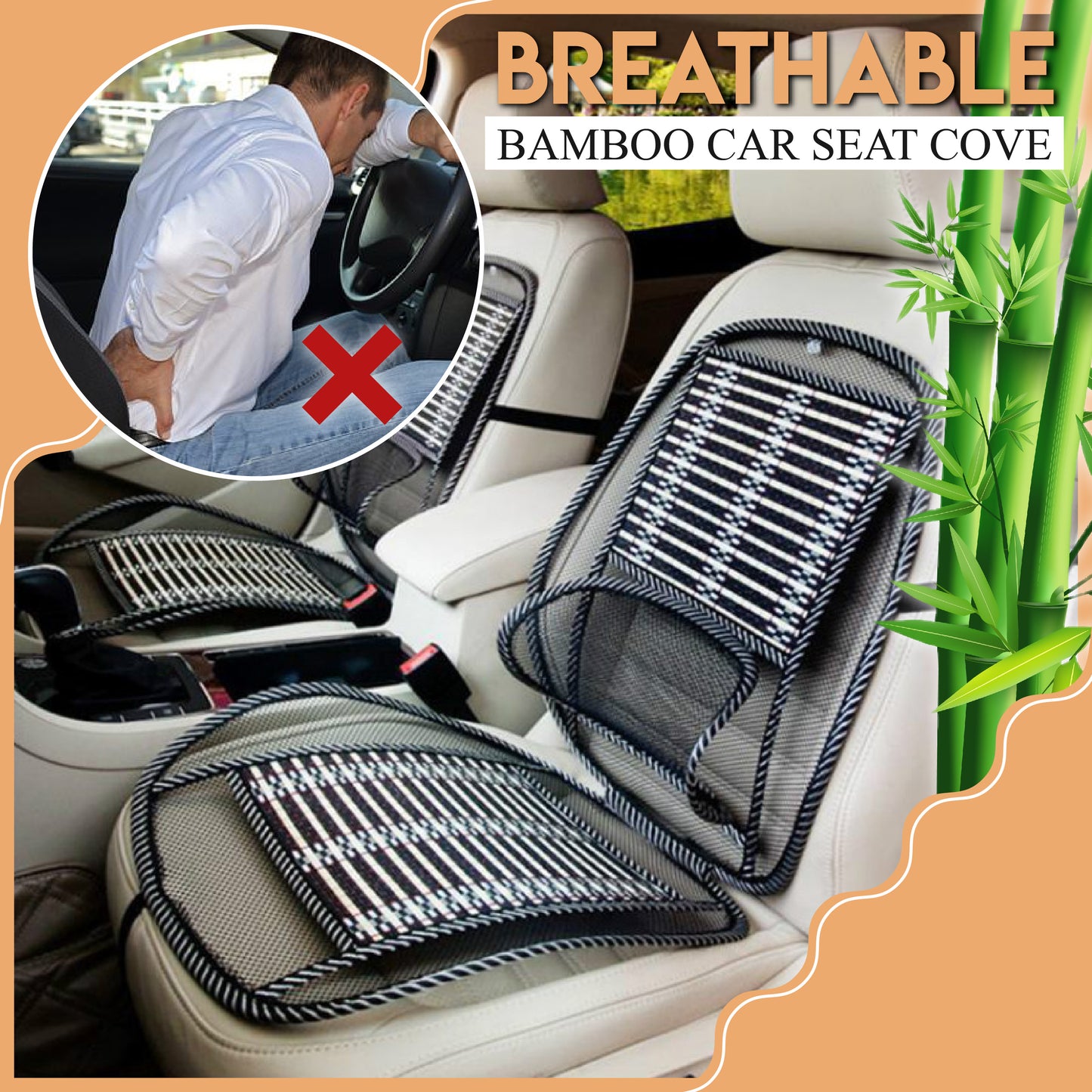 Breathable Bamboo Car Seat Cove