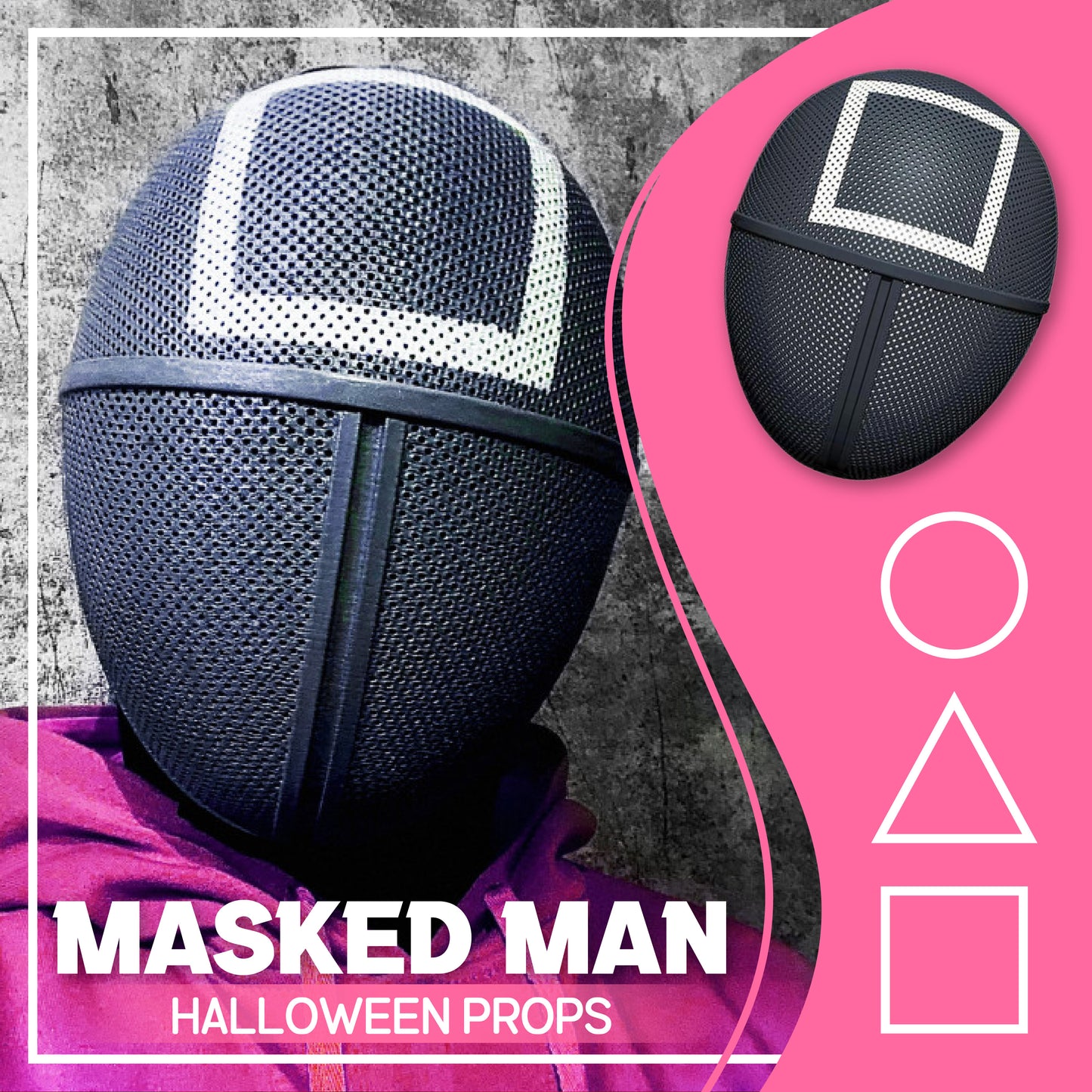 Masked Man Halloween Props
