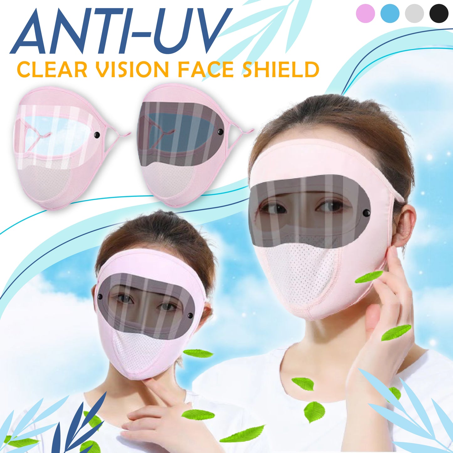 Anti-UV Clear Vision Face Shield