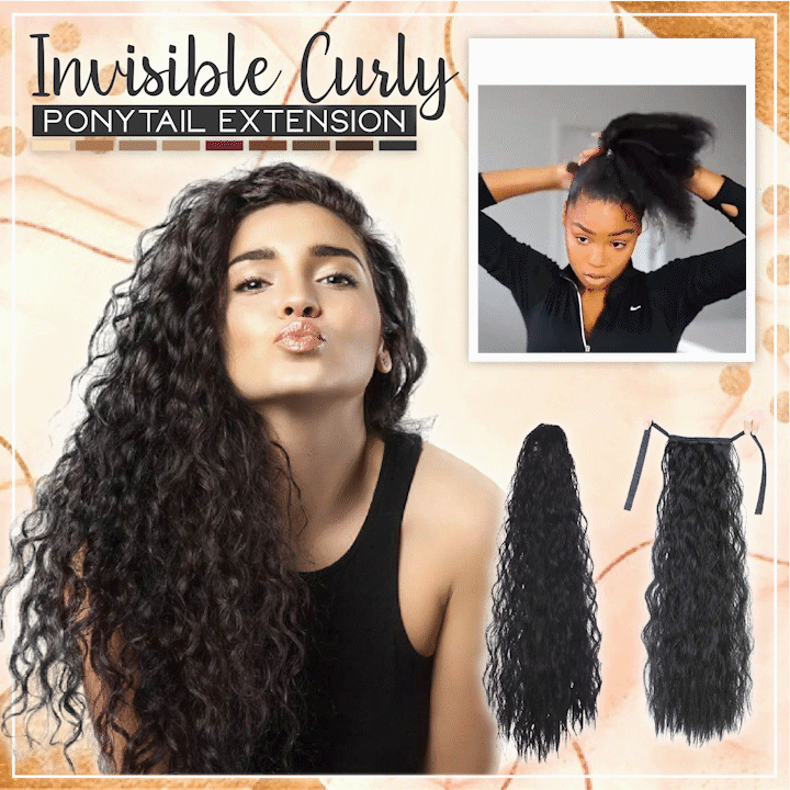 Invisible Curly Ponytail Extension