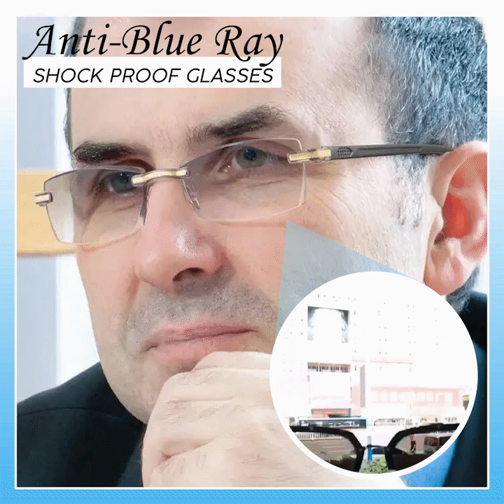 Anti-Blue Ray Shock-Proof Glasses
