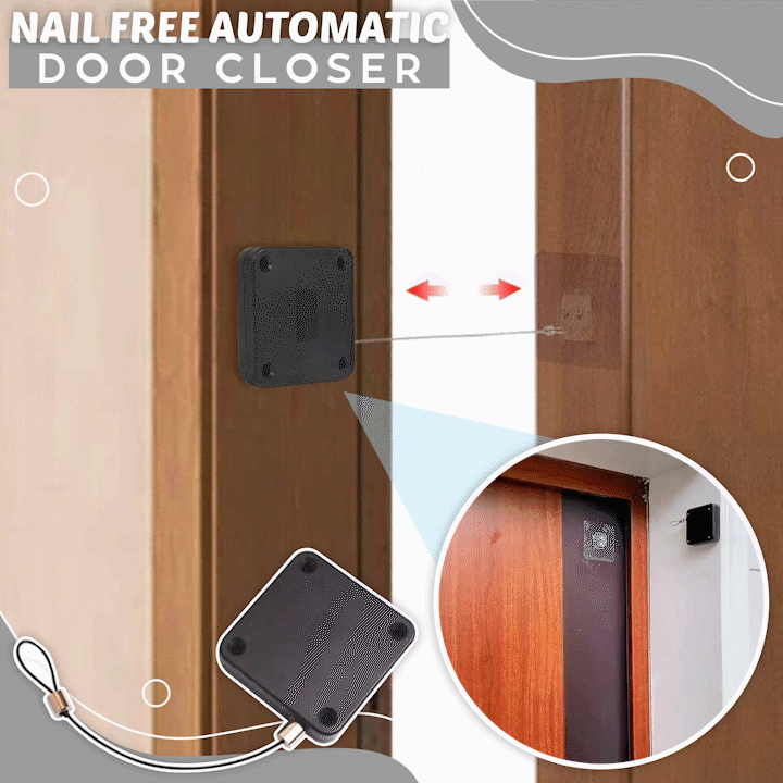 Nail-Free Automatic Door Closer
