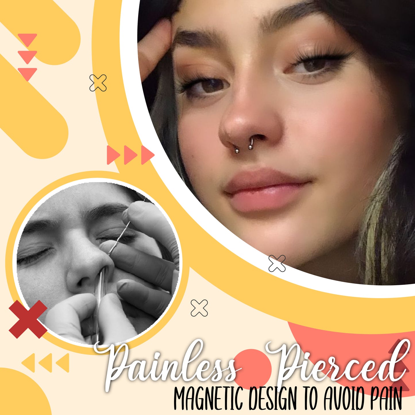 Non-Piercing Magnetic Septum Nose Ring