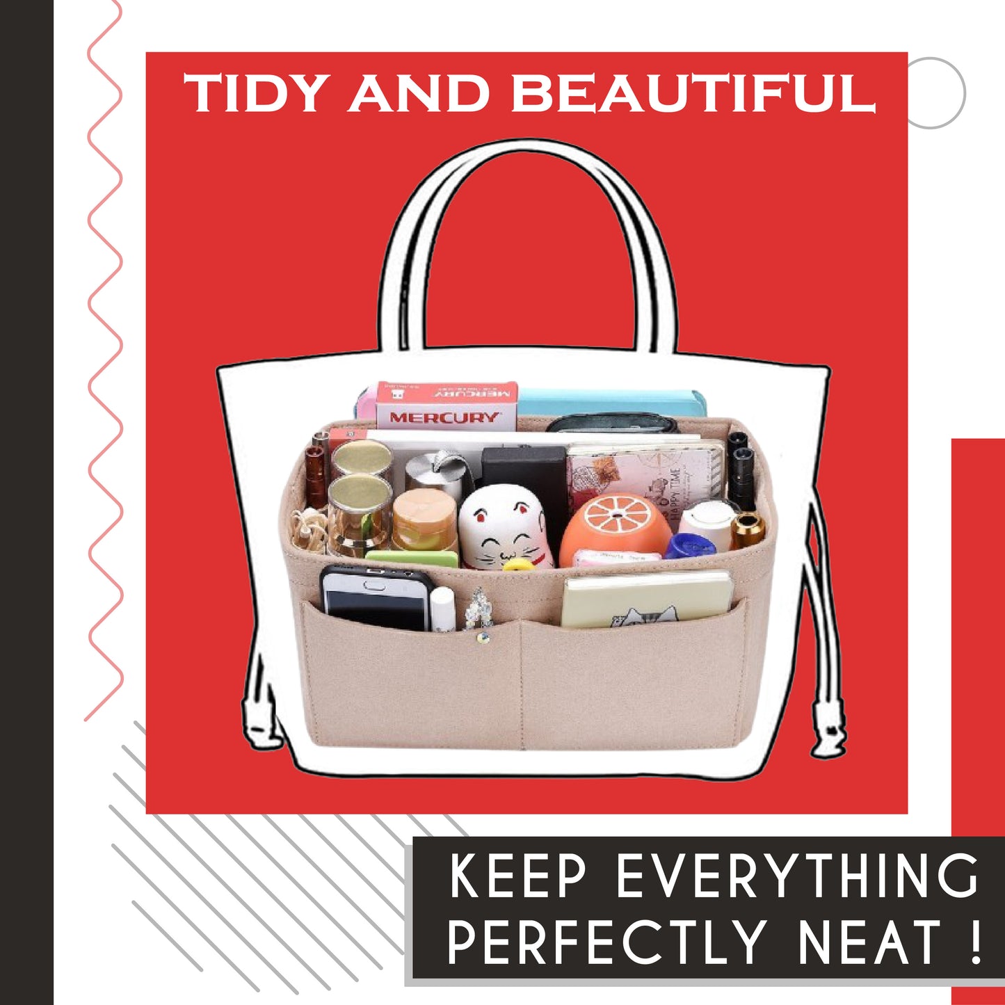 Purse Insert Organizer