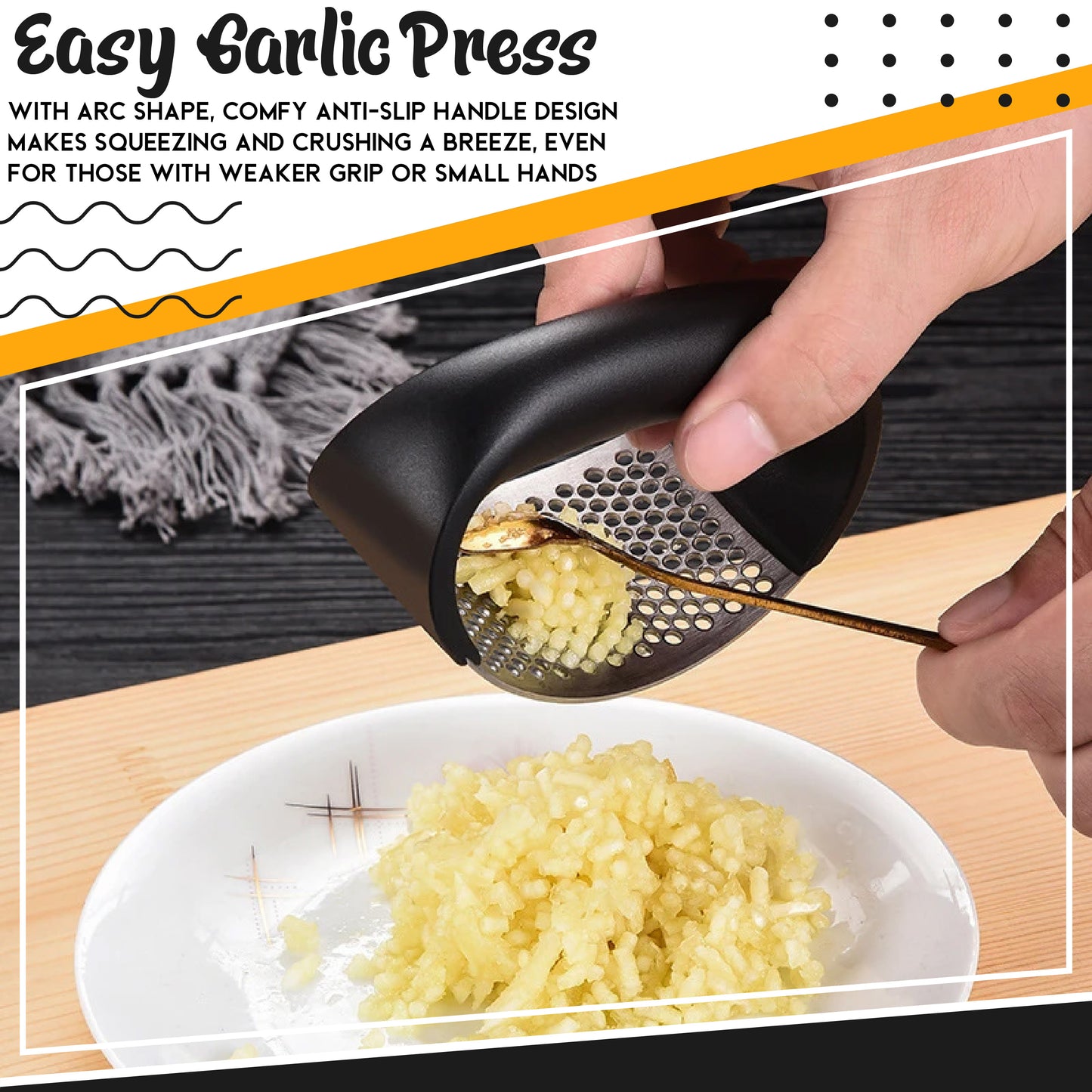 Easy Press Garlic Mincer