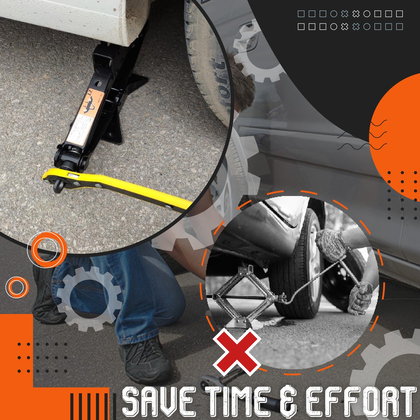 Labor-Saving Jack Wrench