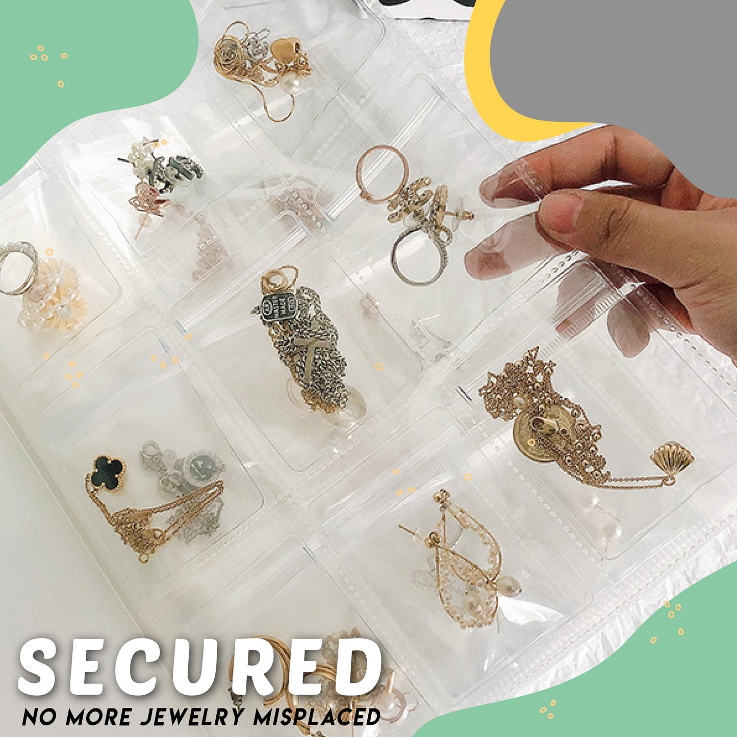 Clear Jewelry Storage Folder
