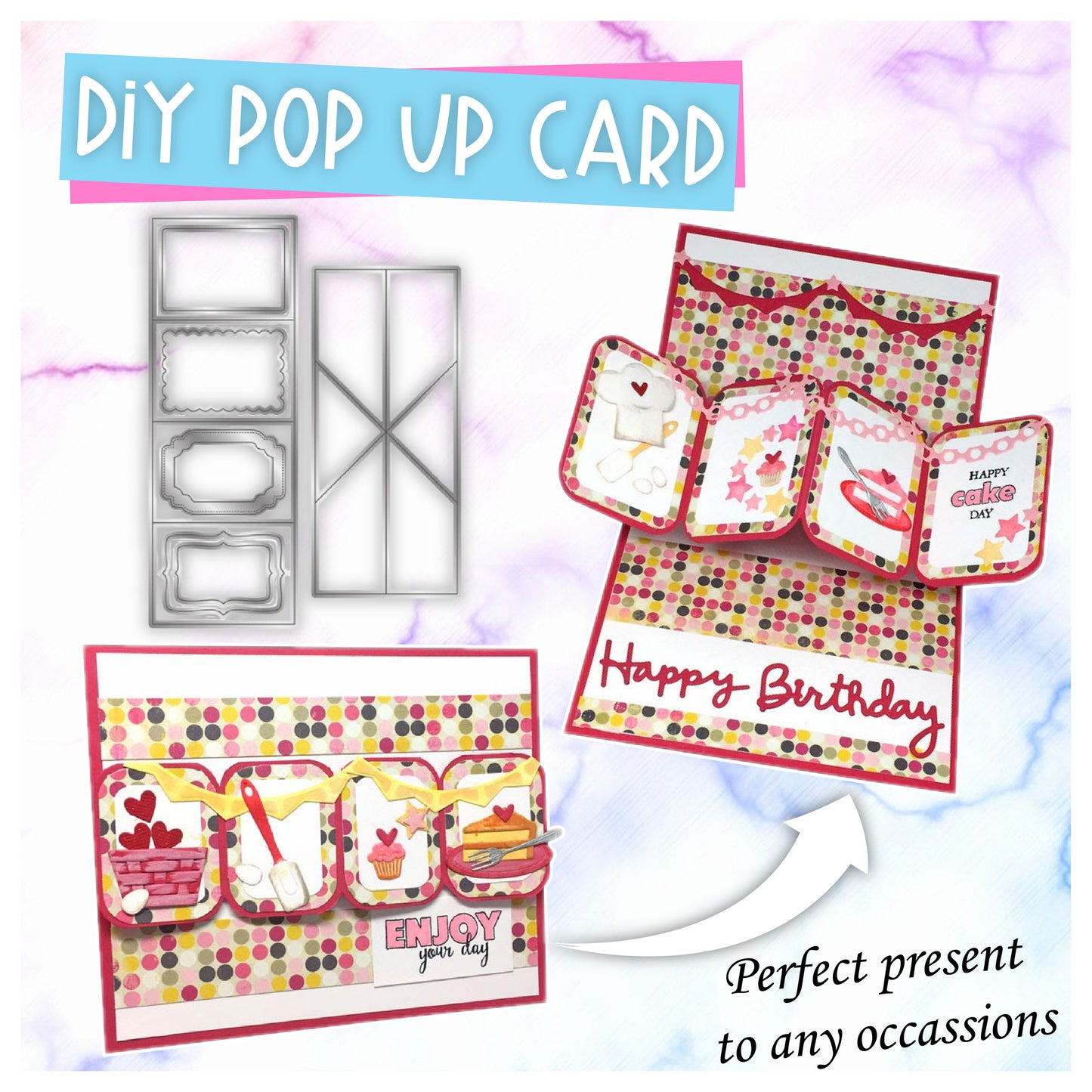 DIY Pop-Up Card Die Cut Set