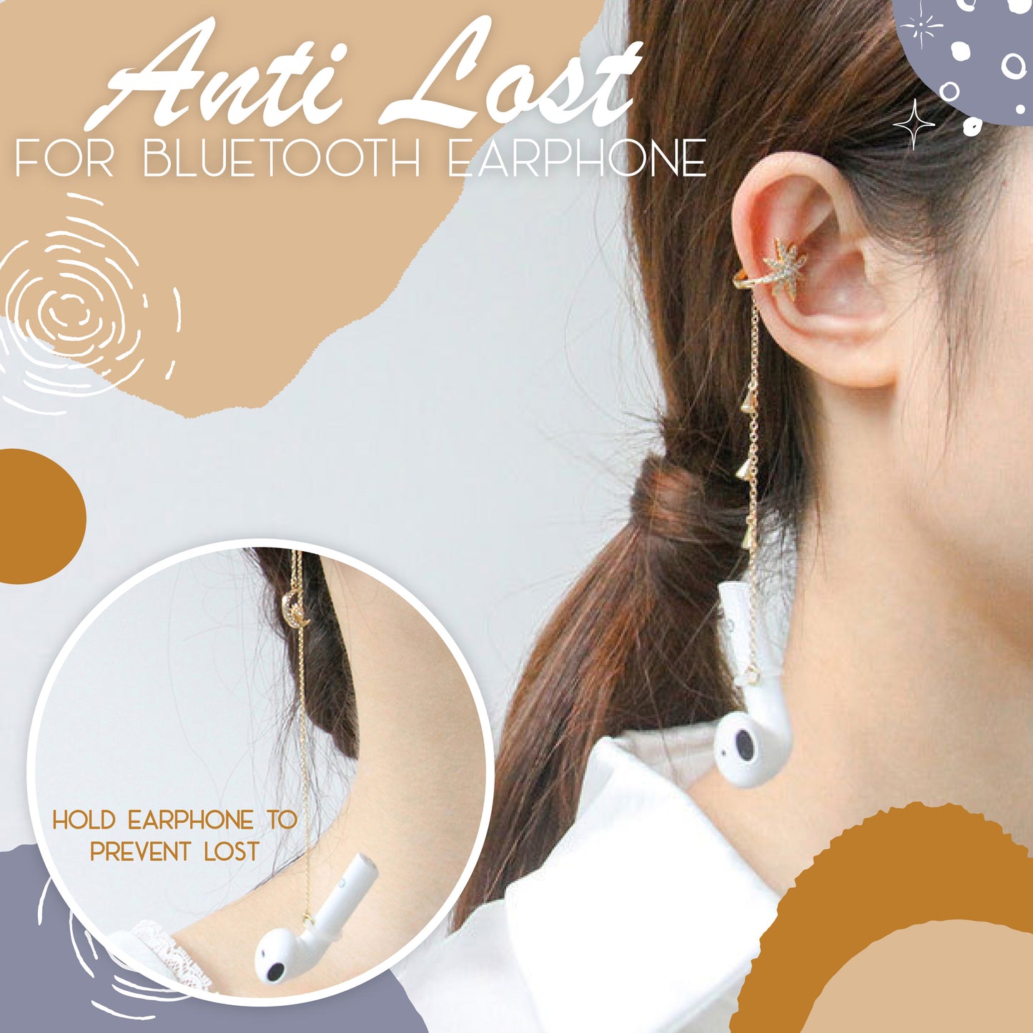 Universal Bluetooth Earphone Clip-on Earrings