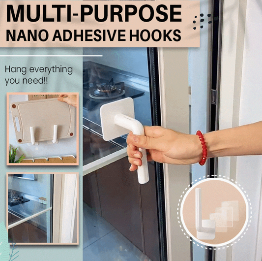 Multi-Purpose Nano Adhesive Hooks (2 Pairs)