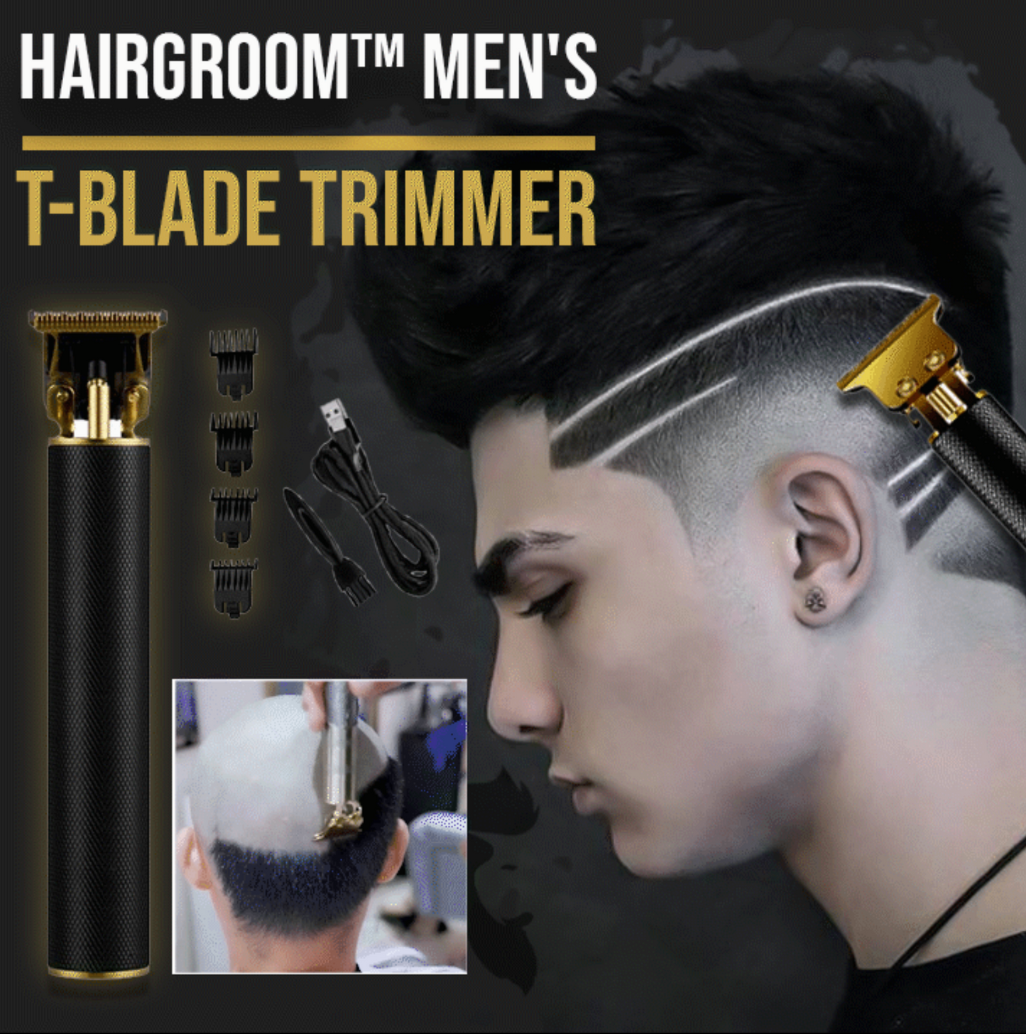 HairGroom™ Men's T-Blade Trimmer