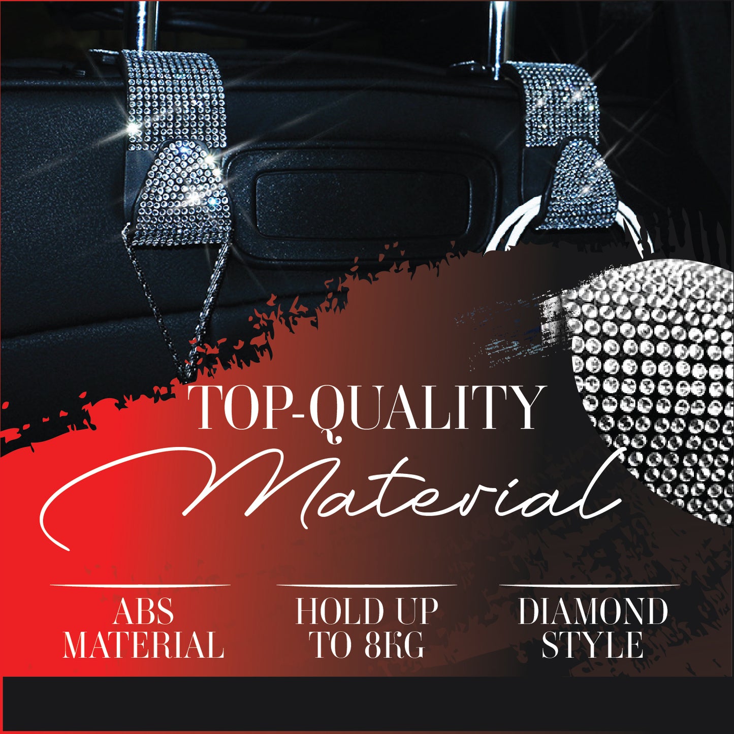 BlingGem™ Car Headrest Hooks