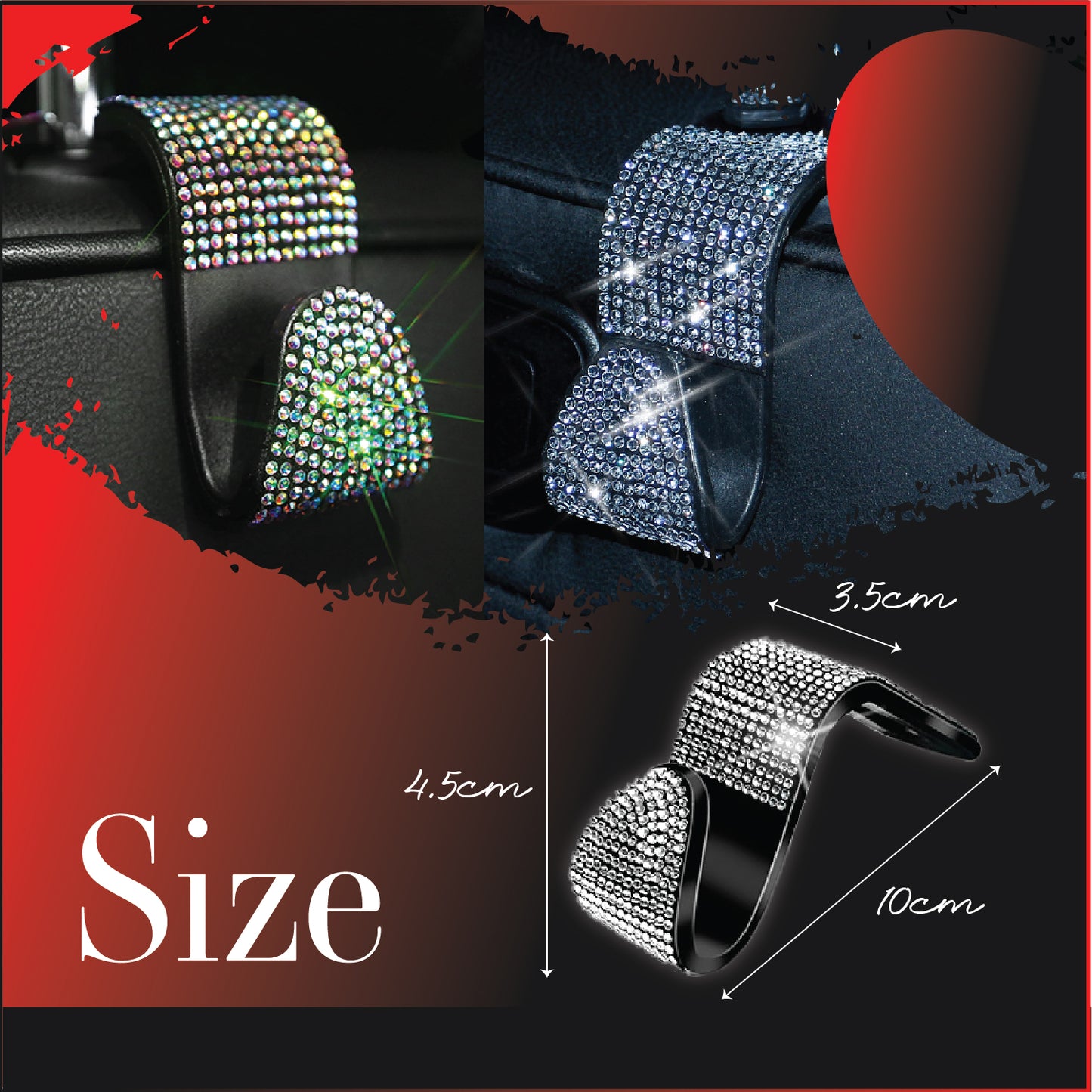 BlingGem™ Car Headrest Hooks