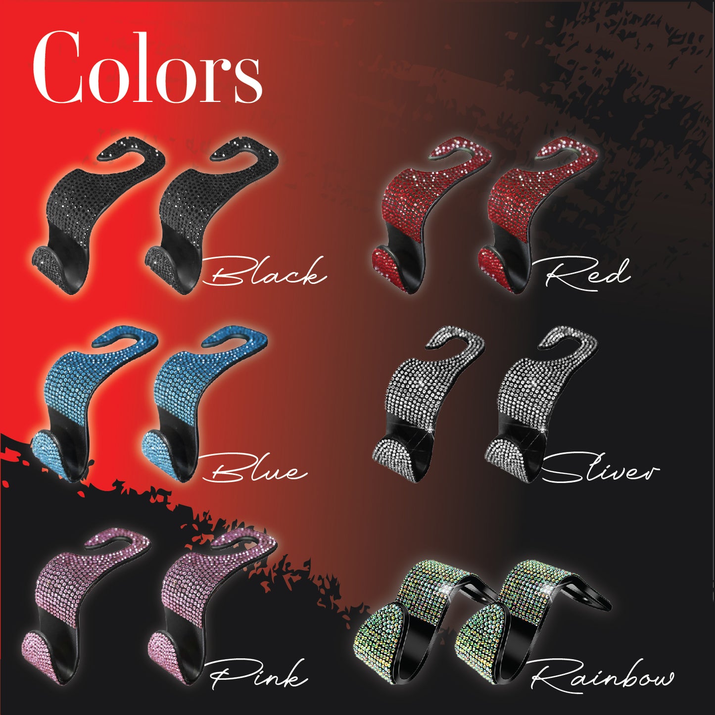 BlingGem™ Car Headrest Hooks