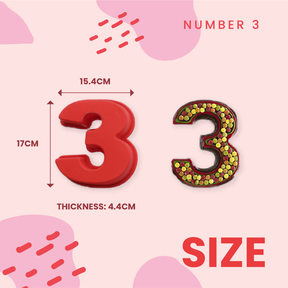 Number Cake Silicone Mold