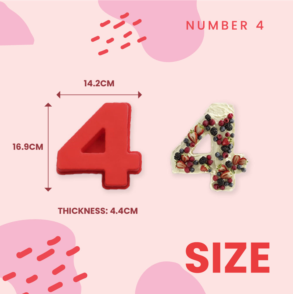 Number Cake Silicone Mold