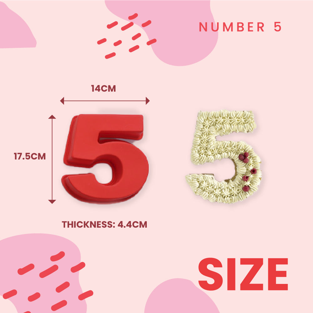 Number Cake Silicone Mold