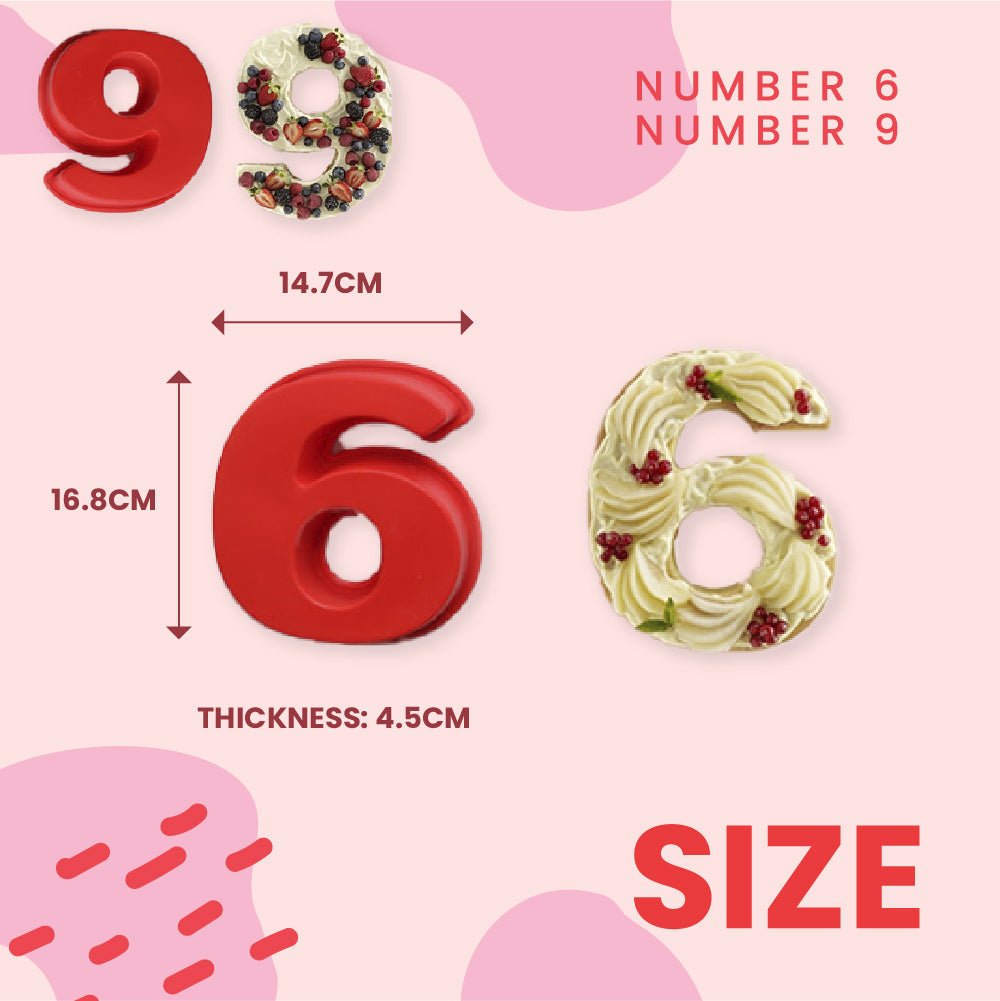 Number Cake Silicone Mold