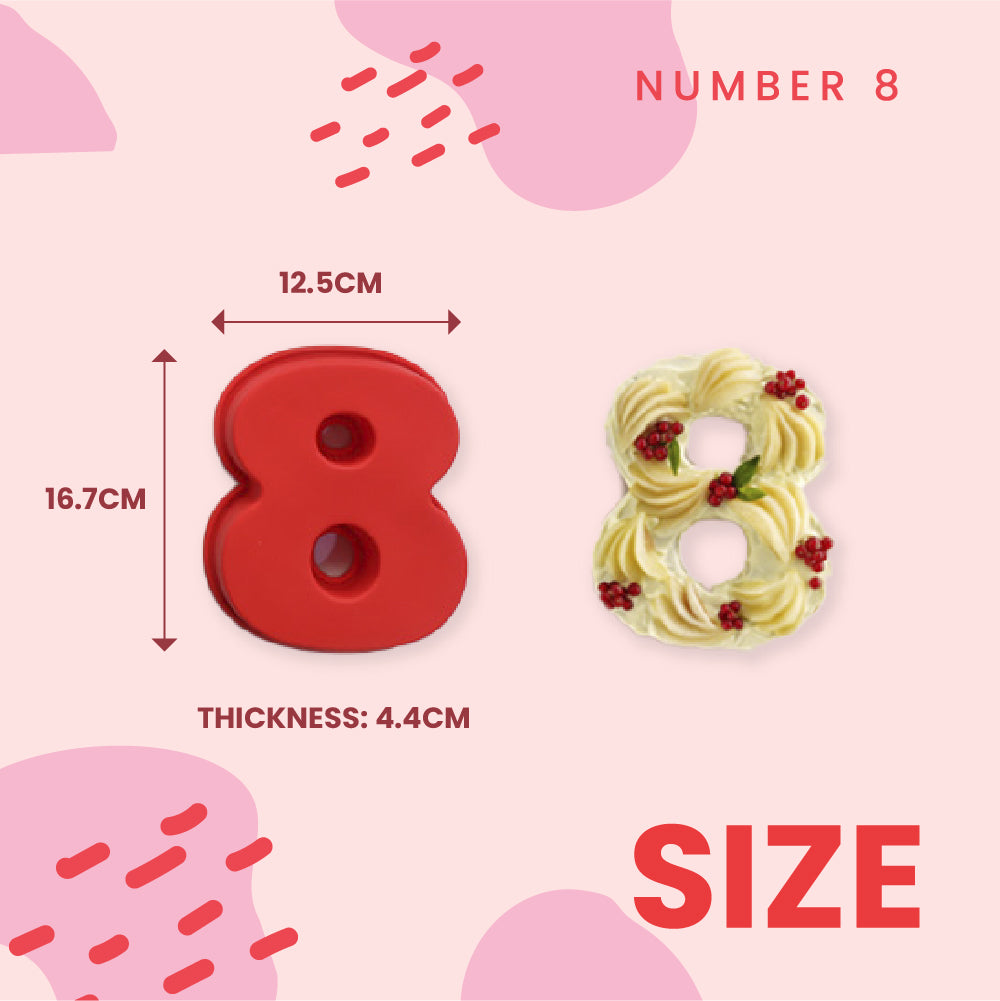 Number Cake Silicone Mold