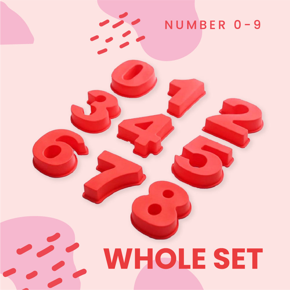 Number Cake Silicone Mold