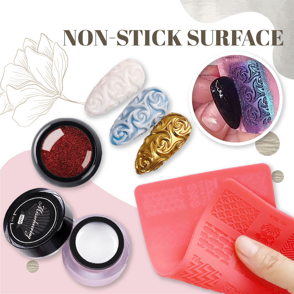 4D Emboss Nail Art Mold Kit