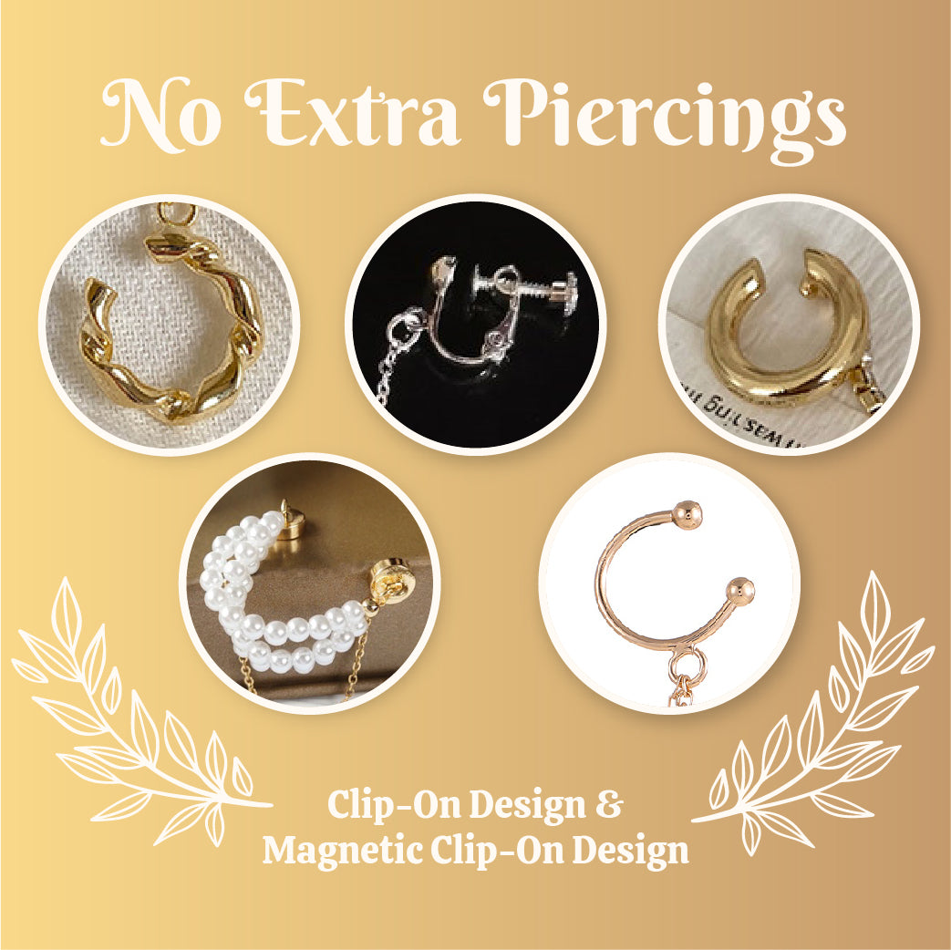 Chic Chain Drop Earrings (2pcs)