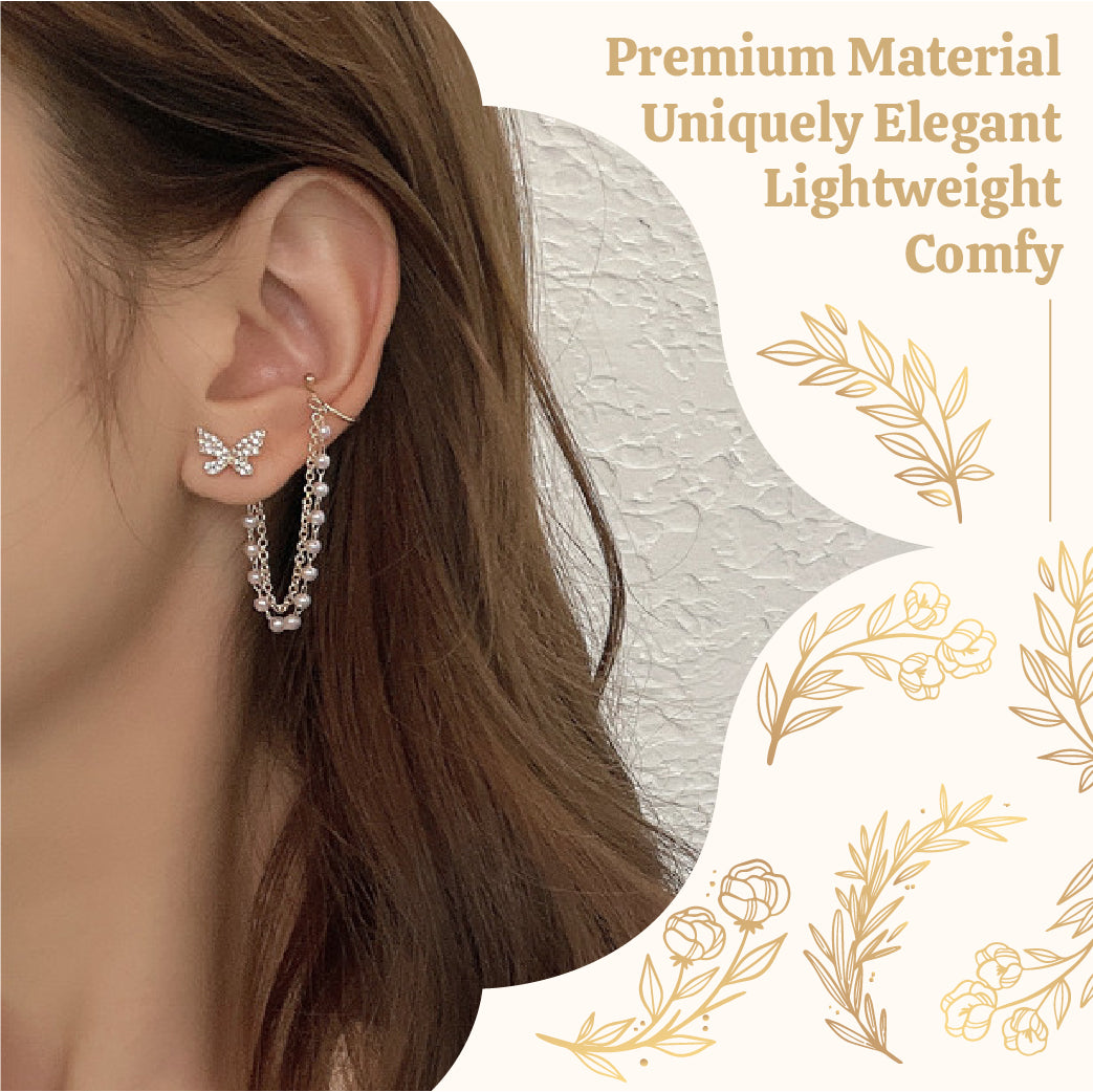 Chic Chain Drop Earrings (2pcs)