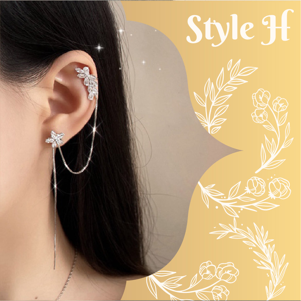 Chic Chain Drop Earrings (2pcs)