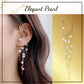 Long Tassel Diamond Arc Earrings