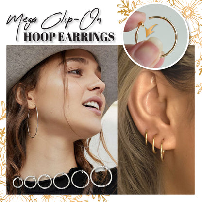Mega Clip-On Hoop Earrings