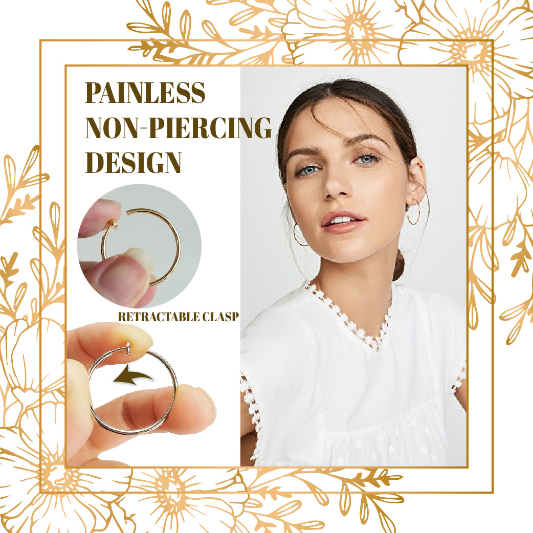 Mega Clip-On Hoop Earrings