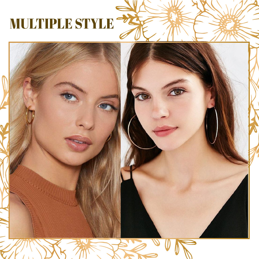 Mega Clip-On Hoop Earrings